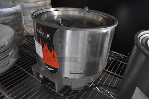 Vollrath Cayenne HS-11 Stainless Steel Commercial Countertop Soup Kettle Food Warmer w/ Lid. Does Not Have Drop In. 120 Volts, 1 Phase. Tested and Working! - Image 2 of 5
