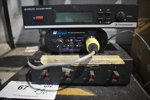 ALL ONE MONEY! Lot of Sennheiser XS Wireless True Diversity Receiver, Artcessories, Radio Shack Unit and Realistic MPA-25 PA Amplifier. Includes 10.5x7.5x4 - Image 4 of 5