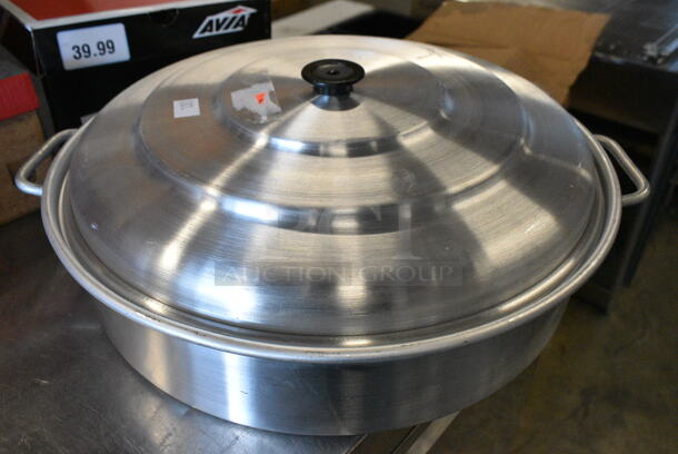 TIER LOT of Various BRAND NEW SCRATCH AND DENT! Items Including Metal Rotisserie Basket Spit, Royal ROY209 Egg Poacher Pot, Fryer Lid, Metal Piece - Image 4 of 10