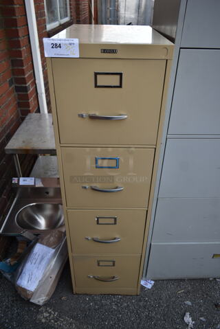 Metal 4 Drawer Filing Cabinet.