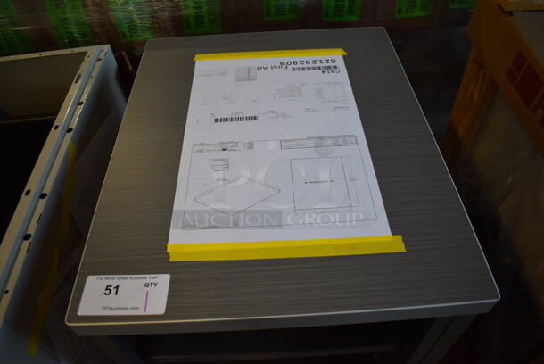 BRAND NEW! Royston 62129290 Gray Metal Cabinet w/ Wood Pattern Countertop. 19.5x24x27 - Image 4 of 6