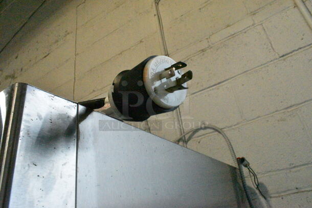 Blue Air BSF72T Stainless Steel Commercial 3 Door Reach In Freezer on Commercial Casters. 115/208-240 Volts, 1 Phase.  - Image 3 of 7