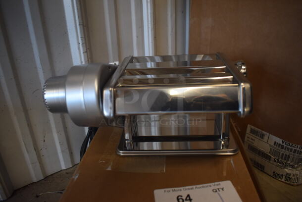 LIKE NEW! Choice Prep 407PASTAKIT Stainless Steel Countertop Hybrid Pasta Machine with 2-Speed Motor. Used a Few Times at Trade Show as a Demonstration. 14x8x6. Tested and Working! - Image 7 of 9