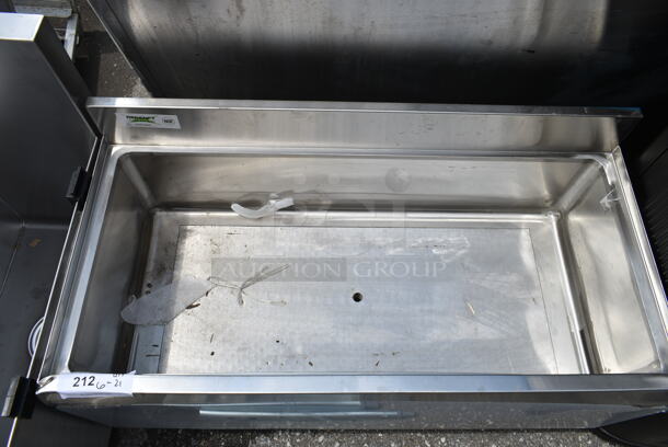 BRAND NEW SCRATCH AND DENT! Regency 600IB1836CP 18" x 36" Underbar Ice Bin with 7 Circuit Post-Mix Cold Plate and Bottle Holders - 79 lb.  - Image 3 of 5