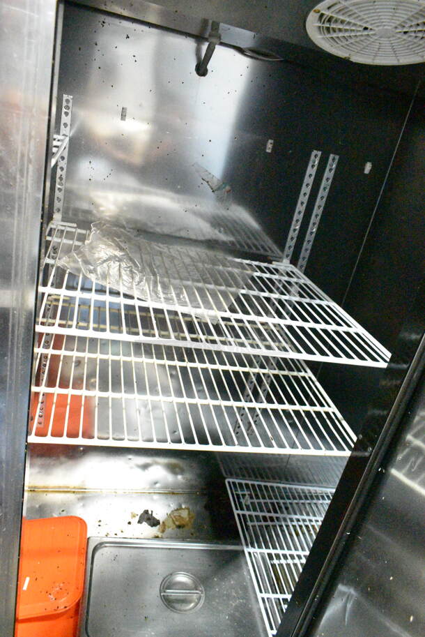 Blue Air BSF72T Stainless Steel Commercial 3 Door Reach In Freezer on Commercial Casters. 115/208-240 Volts, 1 Phase.  - Image 5 of 7