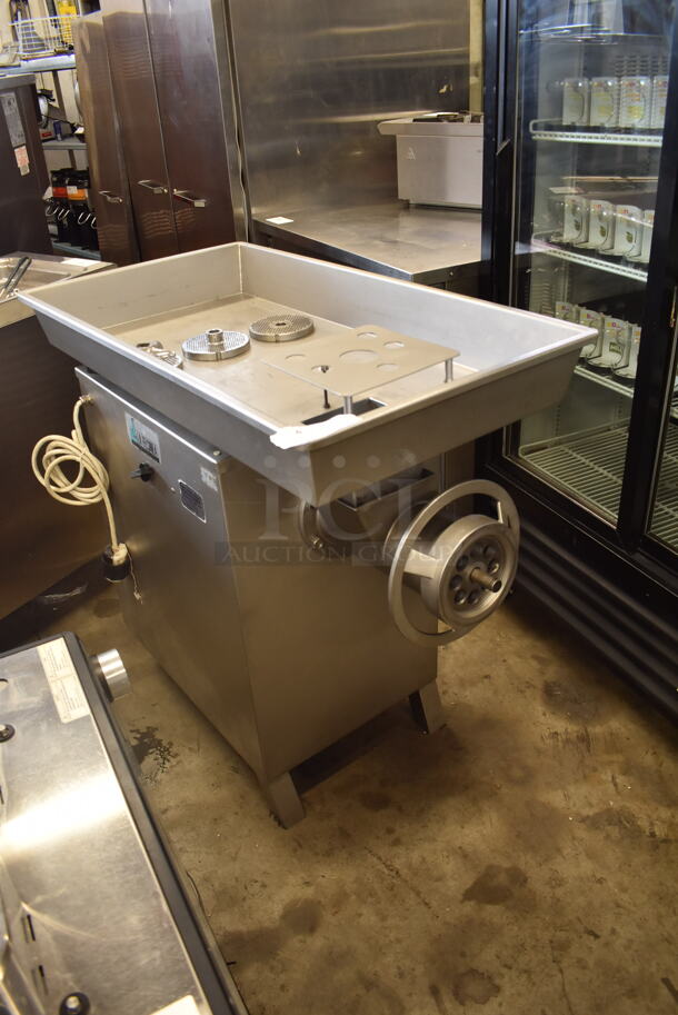 La Felsinea TC 42 SXM Commercial Stainless Steel Electric Meat Mincer With Grinding Head And 3 Attachments On Steel Legs. 220V. - Image 2 of 6