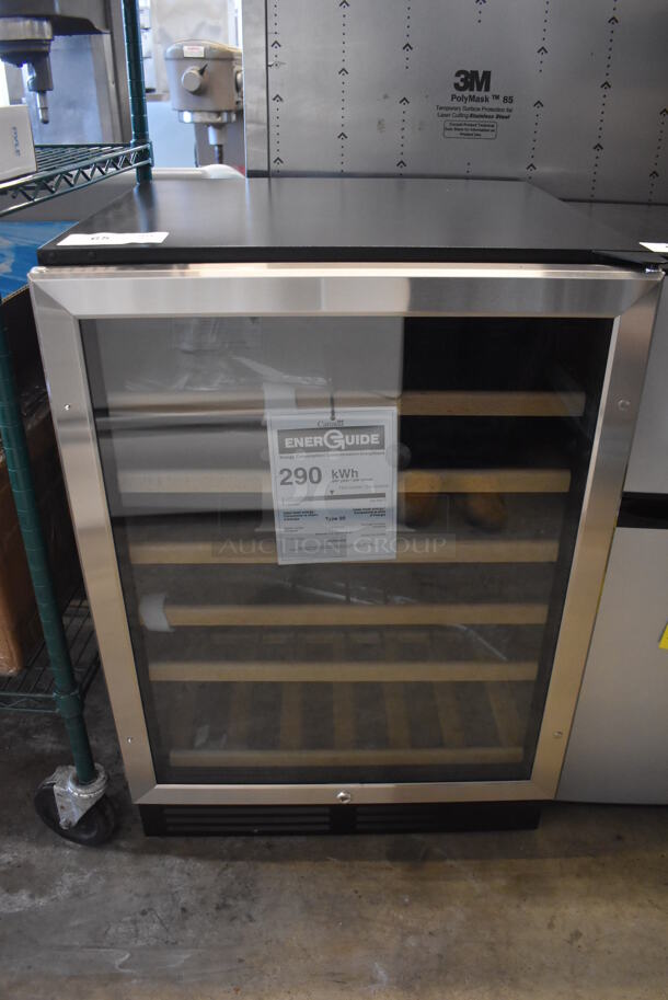 BRAND NEW SCRATCH AND DENT! Avanti WCR506SS Metal Commercial Wine Chiller Merchandiser. 115 Volts, 1 Phase. 23.5x22.5x34.5. Tested and Working! - Image 1 of 6
