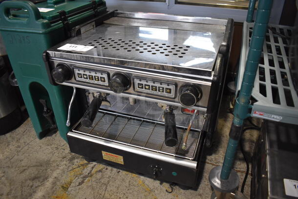 La Spaziale Stainless Steel Commercial Countertop 2 Group Espresso Machine w/ 2 Portafilters and 2 Steam Wands. 21x24x20 - Image 2 of 6