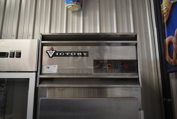 Victory Stainless Steel Commercial Single Door Reach In Freezer w/ Poly Coated Racks. Tested and Does Not Power On - Image 2 of 4