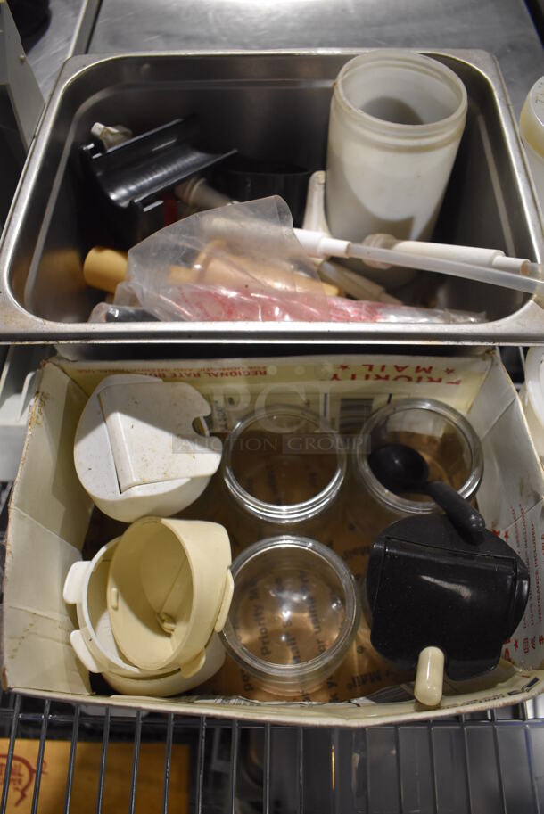 ALL ONE MONEY! Tier Lot of Various Items Including Dito Dean Blade Holders, Poly Bins, Silverware Cups - Image 3 of 5