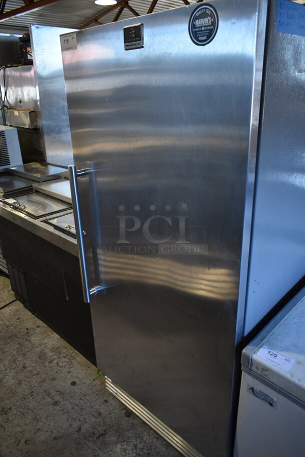 Kelvinator Stainless Steel Single Door Reach In Cooler or Freezer. 115 Volts, 1 Phase. Tested and Powers On But Does Not Get Cold - Image 2 of 4
