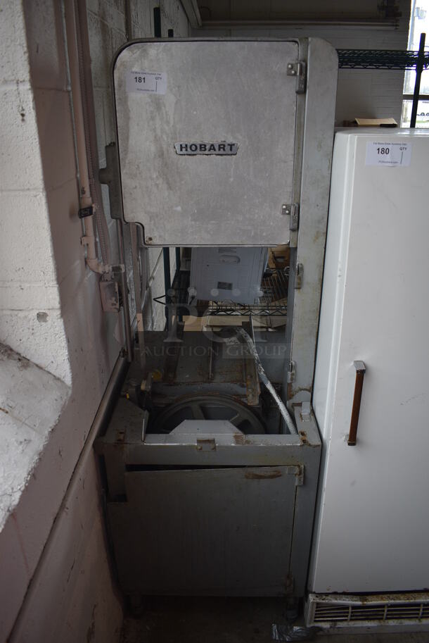 Hobart Metal Commercial Floor Style Meat Saw. Missing Pieces. 208-240 Volts. 27x34x74 - Image 1 of 8