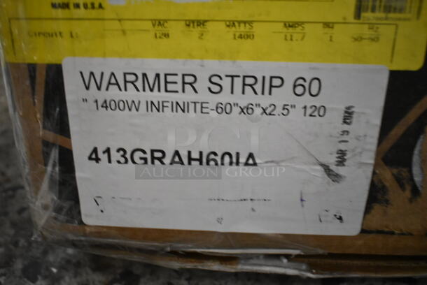 BRAND NEW IN BOX! Hatco 413GRAH60IA60" Glo-Ray High Wattage Infrared Food Warmer with Infinite Controls. 120 Volts, 1 Phase.  - Image 3 of 3