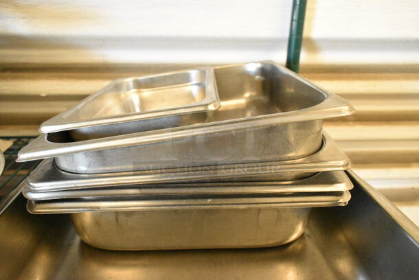 11 Various Stainless Steel Items Including Drop In Bins and Bowl. 11 Times Your Bid!  - Image 3 of 5