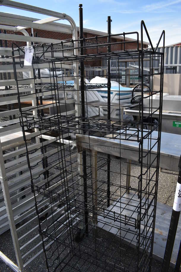 Black Wire 5 Tier Rack. 24x12x62 - Image 3 of 4