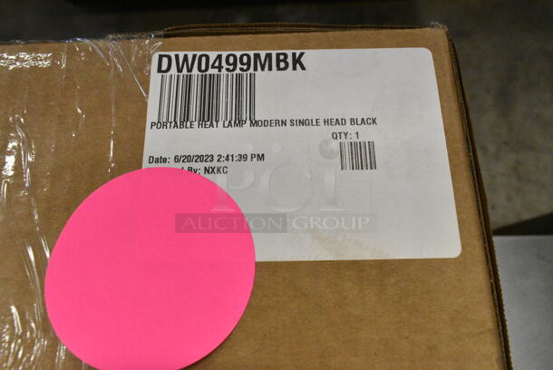 2 BRAND NEW IN BOX! Steelite International DW0499MBK Portable Single Head Heat Lamp. 2 Times Your Bid!  - Image 4 of 4