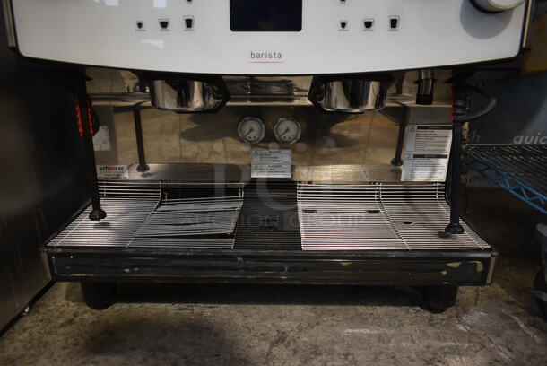 2018 Schaerer Barista Stainless Steel Commercial Countertop 2 Group Espresso Machine w/ 2 Steam Wands and 2 Hoppers. 208/240 Volts, 1 Phase. - Image 4 of 5