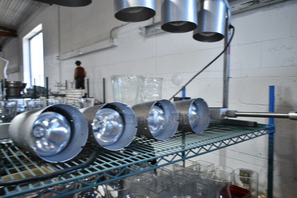 2 Nemco Metal Commercial Pass Through Warming Lamps; 5 Head and 4 Head. Includes Model 6008-5. 2 Times Your Bid! Tested and Working! - Image 2 of 5