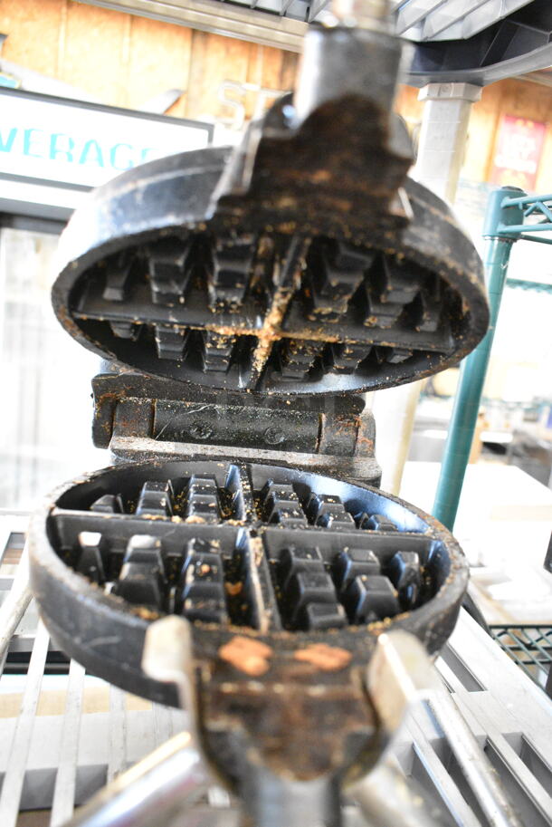 Metal Commercial Countertop Waffle Maker. Tested and Working! - Image 4 of 4