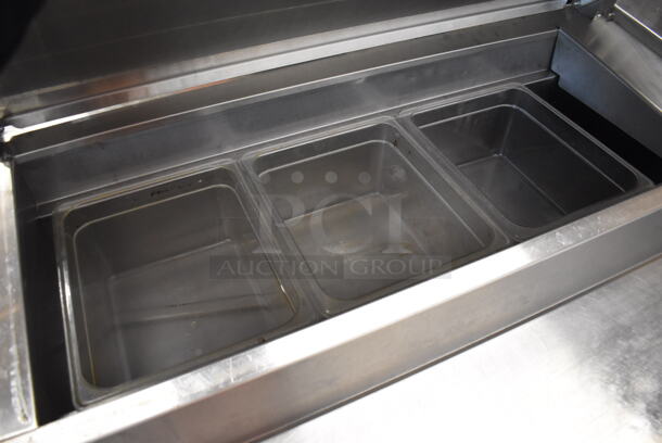 Randell 8383N Stainless Steel Commercial Prep Table on Commercial Casters. 115 Volts, 1 Phase. 83x35x44. Tested and Working! - Image 3 of 9