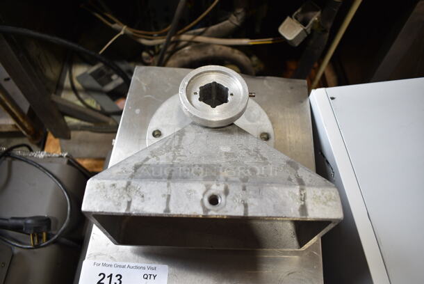 Olde Tyme PN2 Stainless Steel Commercial Countertop Nut Grinder Base w/ Hopper Mount. 115 Volts, 1 Phase. Tested and Cannot Test Due To Cut Power Cord - Image 3 of 4