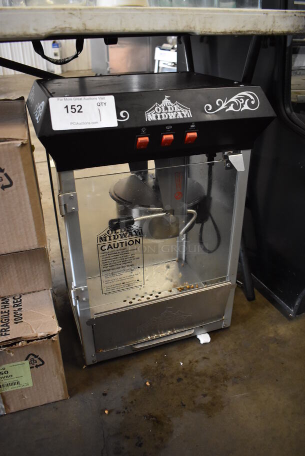 Olde Midway P800 Stainless Steel Commercial Countertop Popcorn Machine. 120 Volts, 1 Phase. 17x15x24. Tested and Working! - Image 2 of 7