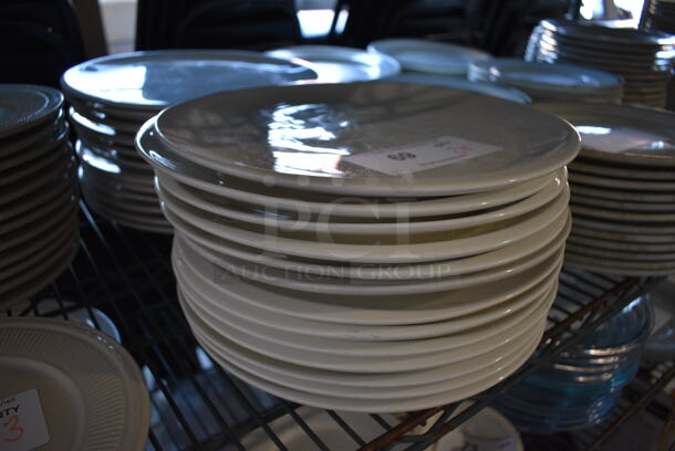 24 White Ceramic Plates. 11x11x1. 24 Times Your Bid! - Image 2 of 4