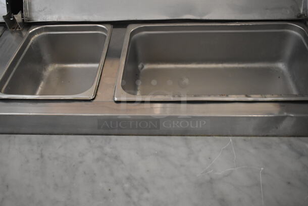 Leader PT72 S/C Stainless Steel Commercial Pizza Prep Table w/ Oversized Stone Cutting Board on Commercial Casters. 115 Volts, 1 Phase. Tested and Working! - Image 5 of 12