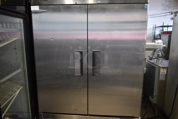 2020 Atosa MBF8507GR Stainless Steel Commercial 2 Door Reach In Cooler w/ Poly Coated Racks on Commercial Casters. 115 Volts, 1 Phase. Tested and Working! - Image 4 of 9