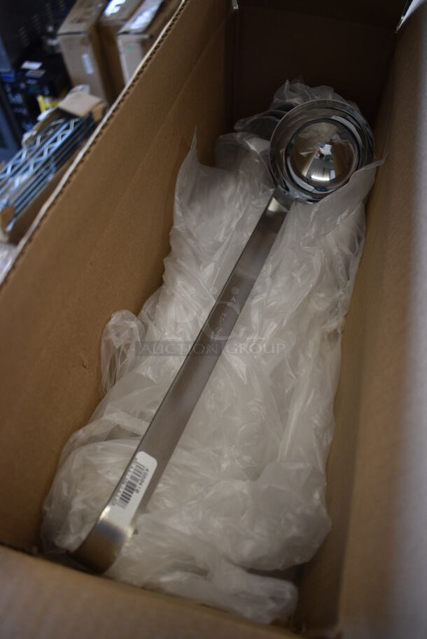 7 BRAND NEW IN BOX! Vollrath Stainless Steel Ladles. 14