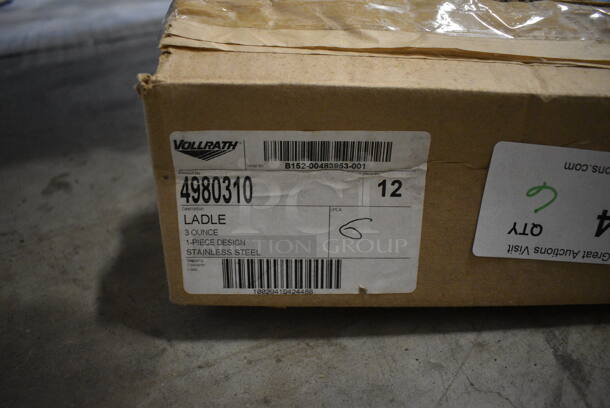 6 BRAND NEW IN BOX! Vollrath Stainless Steel 3 oz Ladles. 14". 6 Times Your Bid! - Image 4 of 4