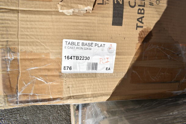 7 BRAND NEW SCRATCH AND DENT! Items Including 164TB2230 22" x 30" Cross Cast Iron Table Base Plate, 2 John Boos GSK8-3096 Metal Under Shelf, 600T2448G Regency 24" x 48" 18-Gauge 304 Stainless Steel Commercial Work Table with Galvanized Legs and Undershelf, Lancaster Table & Seating Black High Chair, 600MTS3030S Regency 30" x 30" 16-Gauge Stainless Steel Mixer Table with Undershelf. 7 Times Your Bid! - Image 4 of 11