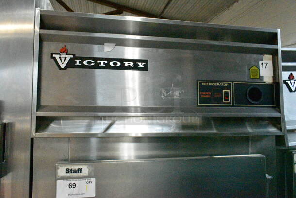 Victory RS-1D-S7-EW Stainless Steel Commercial Single Door Reach In Cooler. 115 Volts, 1 Phase. Tested and Working! - Image 2 of 5