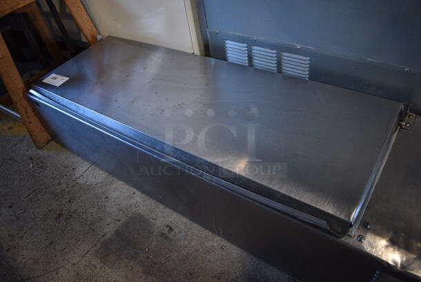 Silver King Stainless Steel Commercial Refrigerated Rail. 115 Volts, 1 Phase. 57x17x11.5. Tested and Working! - Image 2 of 5