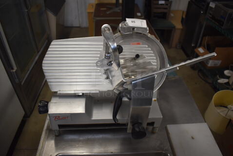 Presto PS-12D Stainless Steel Commercial Countertop Meat Slicer w/ Blade Sharpener. 110-120 Volts, 1 Phase. 26x24x24. Tested and Working!