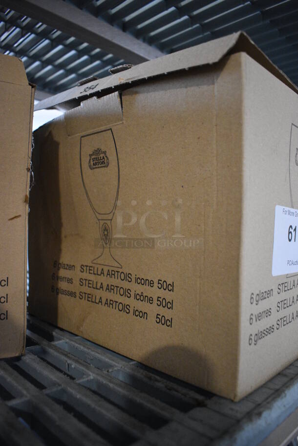 3 BRAND NEW IN BOX! Stella Artois Beer / Wine Glasses. 4x4x8.5. 3 Times Your Bid!  - Image 3 of 3