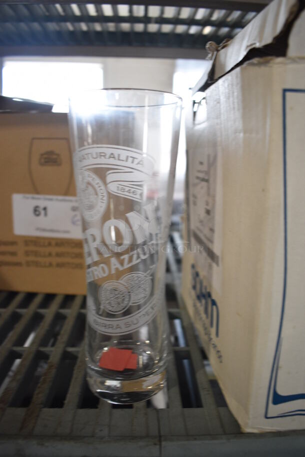 6 BRAND NEW IN BOX! Peroni Beverage Glasses. 3x3x8.5. 6 Times Your Bid!  - Image 2 of 4