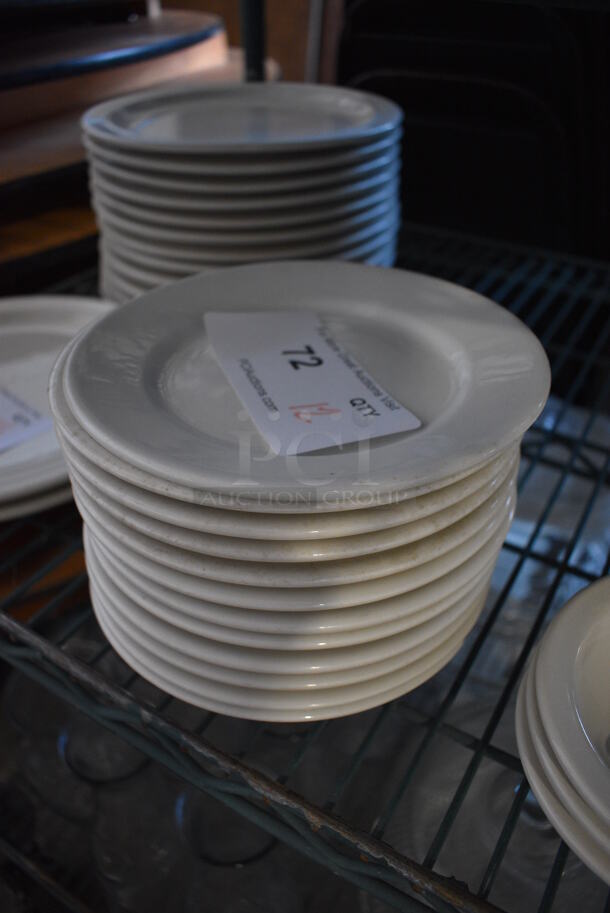 12 White Ceramic Plates. 7x7x1. 12 Times Your Bid! - Image 3 of 4