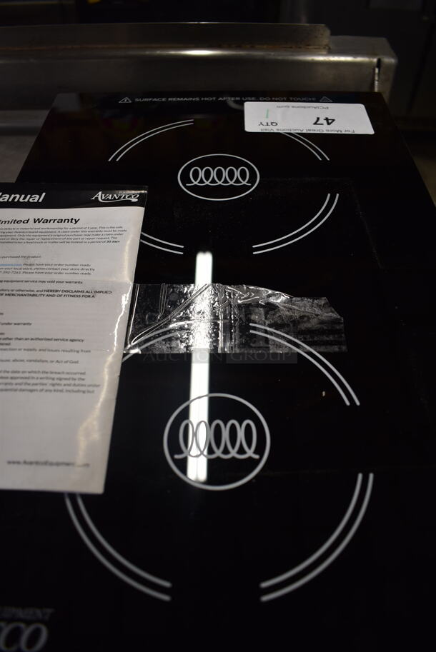 BRAND NEW! Avantco 1771D18DB Commercial Electric Black Drop-In  Double Induction Range/Induction Cooker. 208-240V. Tested And Working!  - Image 5 of 7