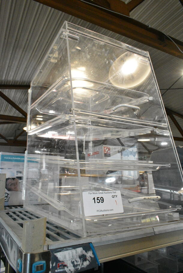 Clear Poly Countertop Dry Cookie Merchandiser Display Case.  - Image 2 of 2