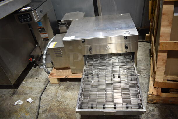 BRAND NEW SCRATCH AND DENT! Cooking Performance Group CPG 351ICOED Stainless Steel Commercial Countertop Electric Powered Conveyor Pizza Oven. 240 Volts, 1 Phase. - Image 2 of 8