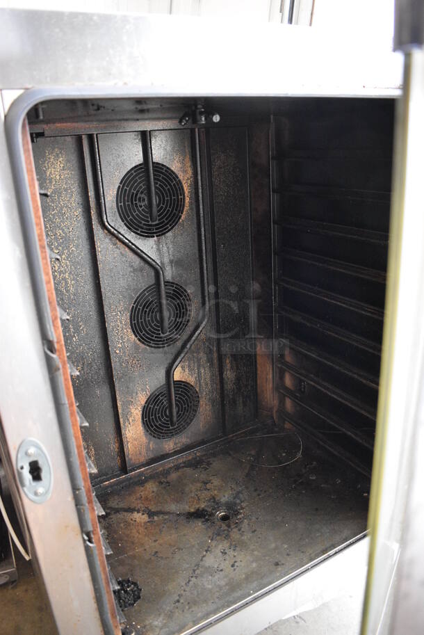 Unox Cadco Model XAV805P-208 Stainless Steel Commercial Electric Powered Convection Oven. Missing 1 Leg. 208 Volts, 3 Phase. 34x34x49 - Image 5 of 7