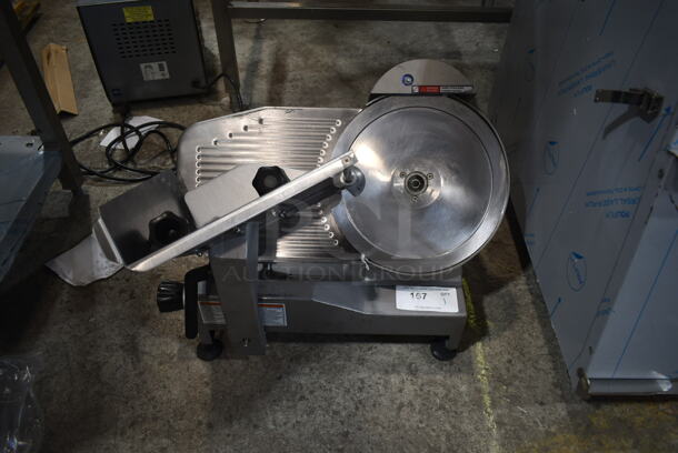 2023 Pro-Cut KSOS-12 Stainless Steel Commercial Countertop Meat Slicer w/ Blade Sharpener. 127 Volts, 1 Phase. Tested and Working! - Image 1 of 6