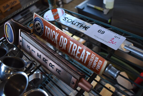 3 Various Beer Tap Handles; Sierra, Evil Genius Trick or Treat and Pumking. 11.5", 13", 14". 3 Times Your Bid! - Image 4 of 4