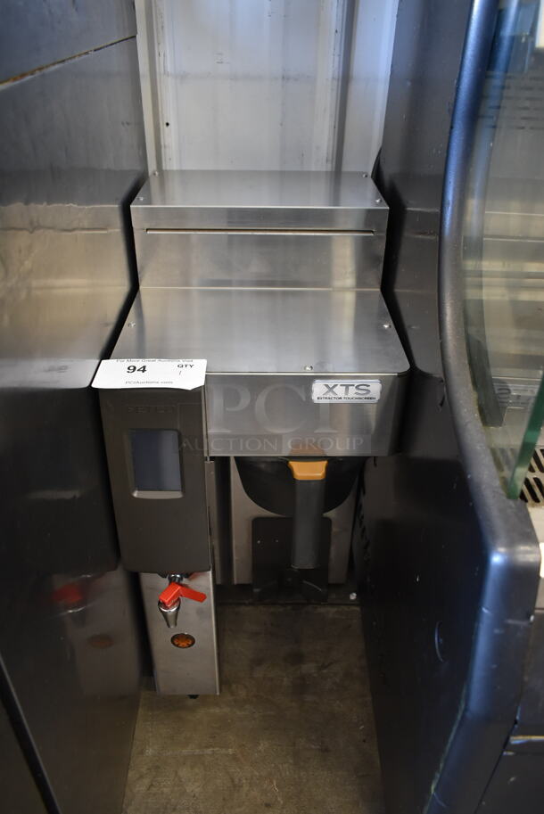Fetco CBS-2131-XTS Stainless Steel Commercial Countertop Coffee Machine w/ Hot Water Dispenser and Poly Brew Basket. 120/208-240 Volts, 1 Phase.  - Image 1 of 6