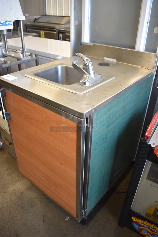 Duke Stainless Steel Commercial Single Bay Sink w/ Faucet and Door. 24x30x41 - Image 6 of 6