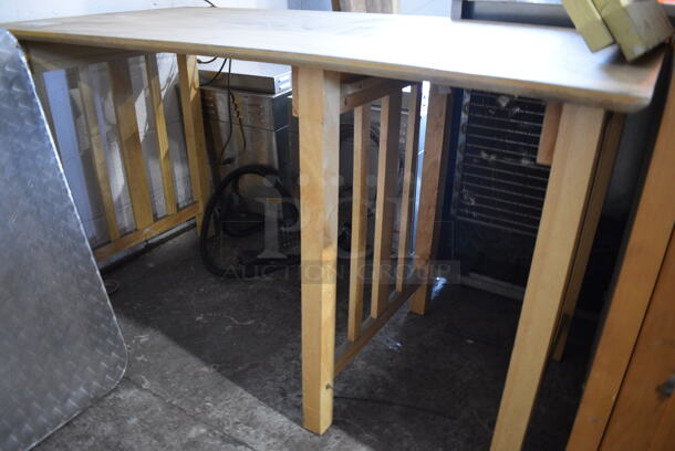 Wood Pattern Table. 52x26.5x29.5 - Image 3 of 3