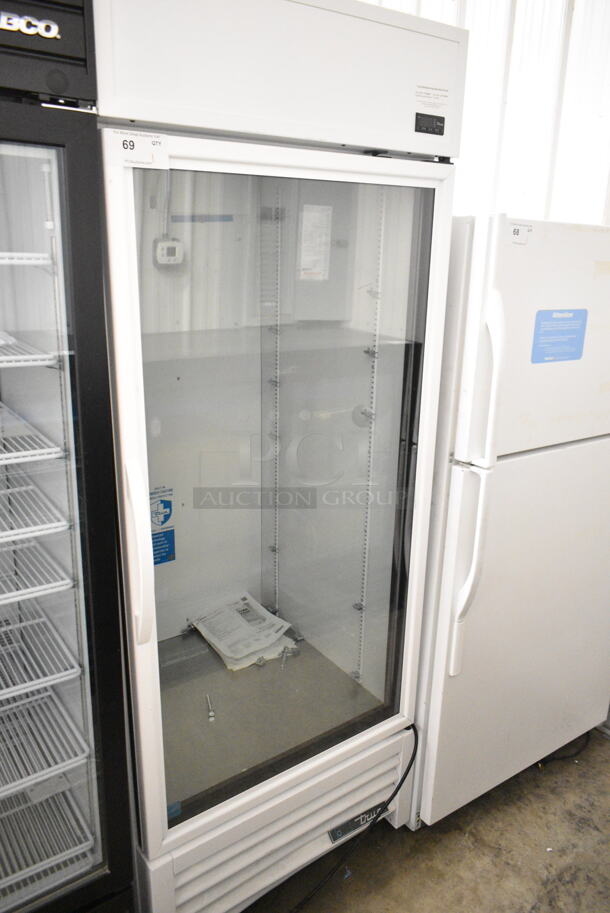 2021 True TSCI-600R-G-PH Metal Commercial Single Door Reach In Cooler Merchandiser w/ Poly Coated Racks. 115 Volts, 1 Phase. Tested and Working! - Image 1 of 5