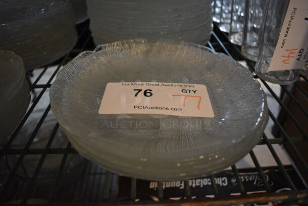 77 Glass Salad Plates. 7.75x7.75x1. 77 Times Your Bid! - Image 2 of 3