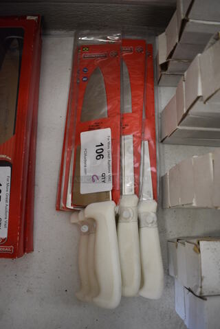 6 BRAND NEW! Mundial Stainless Steel Chef Knives. 15". 6 Times Your Bid!
